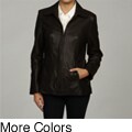 IZOD Women's New Zealand Lamb Leather Jacket
