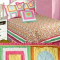 Downtown Friend Kids' Cotton Patchwork Quilt Set