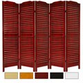 Wooden 6-foot 5-panel Venetian Room Divider (China)