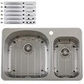 Ticor Stainless Steel 18-gauge Overmount Kitchen Sink