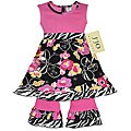 JoJo Designs Infant Girl's Floral and Zebra Set