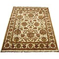 Indo Mahal Ivory Wool Rug (8' x 10')
