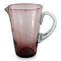 Blown Glass 'Elegant Amethyst' Pitcher (Mexico)