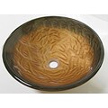 DeNovo Round Luminous Copper Bathroom Vessel Sink