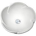 Geyser White Vitreous Porcelain Ceramic Bathroom Vessel Sink