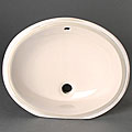 Geyser Almond Vitreous Porcelain Ceramic Undermount Bathroom Sink