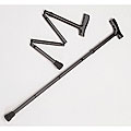 Medline Comfort Grip Folding Aluminum Cane