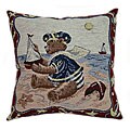 Summer Bear Tapestry Throw Pillows (Set of 2)