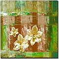 Miguel Paredes 'Abstract Flower' Gallery-wrapped Canvas Art