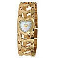Peugeot Goldtone Heart-shape Open Link Watch