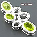 Sterling Silver Gemstone Pendant (India)