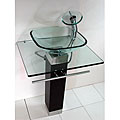 Pedestal Bathroom Vanity with Solid Wood Stand