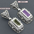 Sterling SIlver Gemstone Pendant (India)