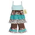 JoJo Designs Infant Girl's 2-piece Floral/ Zebra Outfit