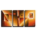 Hand-painted Original Abstract Oil Paintings (Set of 3)