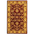 Handmade Heritage Kerman Red/ Gold Wool Runner (2'3 x 4')