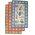 By The Sea Indoor/ Outdoor Area Rug (3'11 x 5'6)