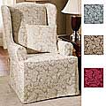 Scroll Wing Chair Slipcover
