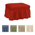 Cotton Classic Ottoman Slipcover