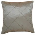 Decorative Diamond Patterned Taupe Cushion Cover