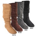 Bamboo by Journee Women's Slouchy Microsuede Boots