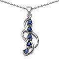 Sterling Silver Blue Sapphire Vintage Necklace