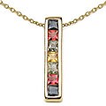 Genuine Multi-sapphire Pendant
