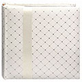 Pioneer Ivory Diamond Fabric with Ribbon Trim Cover Designer Page Memo Albums...