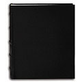 Pioneer Sewn European Bonded Black Leather Bookbound Bi-directional Memo Albums (Pack of 2)
