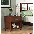 Nevis Single-drawer Spice-finish Nightstand