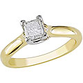 14k Gold 1/3ct TDW IGL Certified Diamond Ring (G-H, I1-I2)