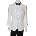 Ferrecci Men's White Shawl Collar Dinner Jacket