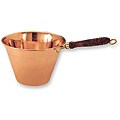 Solid Copper Polenta Pan with Wooden Handle