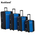 Rockland Polo Equipment Blue/Black 4-piece Luggage Set
