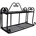 Folding 2-shelf Scroll Wall Shelf