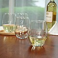 Hand-blown Stemless Wine Glasses (Set of 4)