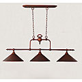Antique Copper Iron 3-light Island Chandelier