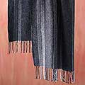 'Misty Night' Alpaca Wool Shawl (Peru)