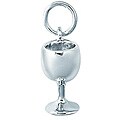 Sterling Silver Red Wine Glass Charm
