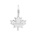 Sterling Silver 'Canadian Maple Leaf' Charm