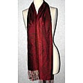 Free connected guide on vintage eyew Silk Deep Jewel Scarf (India)