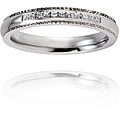 Stainless Steel Clear Cubic Zirconia Band