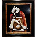 Essential guide on picasso Canvas Pablo Picasso 'Woman in Red Armchair' Oil Painting