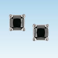 14k Gold 3/4ct TDW Black Diamond Earrings (3 Pair)