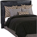 Black Full/ Queen Slipcovered Headboard