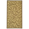 Courtyard Indoor/ Outdoor Mayaguana Brown/ Natural Polypropylene Rug (2' x 3'7)
