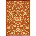 Courtyard Indoor/ Outdoor Bimini Terracotta/ Natural Polypropylene Rug (2'7 x...