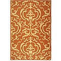 Courtyard Indoor/ Outdoor Bimini Terracotta/ Natural Polypropylene Rug (5'3 x...