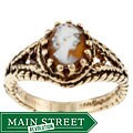 14k Yellow Gold Antiqued Cameo Ring