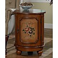 Hand-painted Floral Drum Table